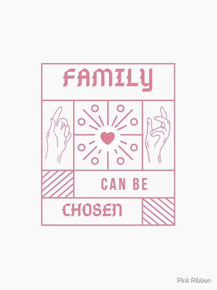 Family Can Be Chosen Rose Pink Decal by Pink Ribbon