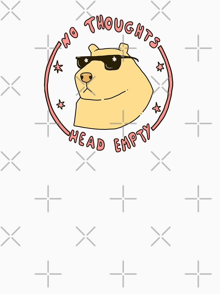 No Thoughts Head Empty Capy by Lustafy
