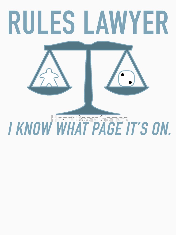 Rules Lawyer - I know what page it's on. by HeartBoardGames
