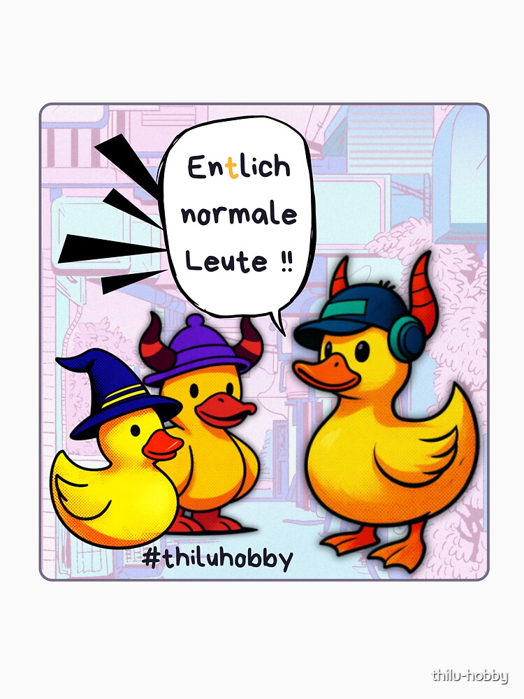 Ducks at a convention by thilu-hobby