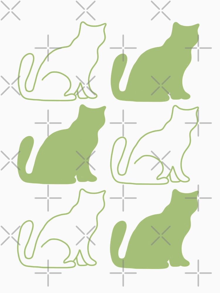 Green Cats by Mekredez