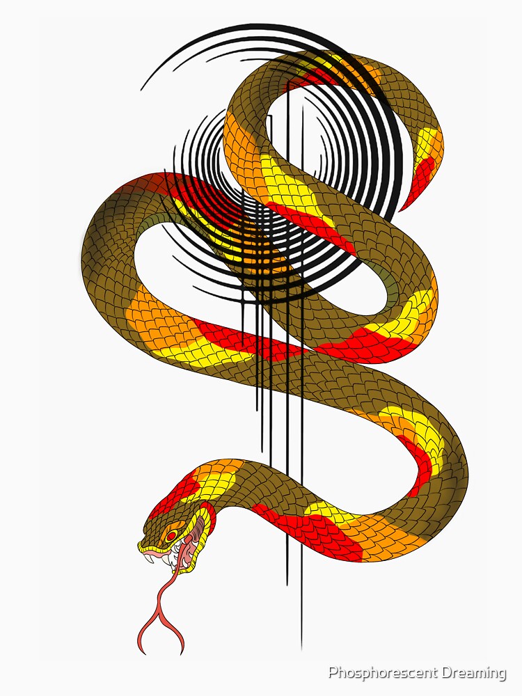 Neotraditional Snake Tattoo by Phosphorescent Dreaming