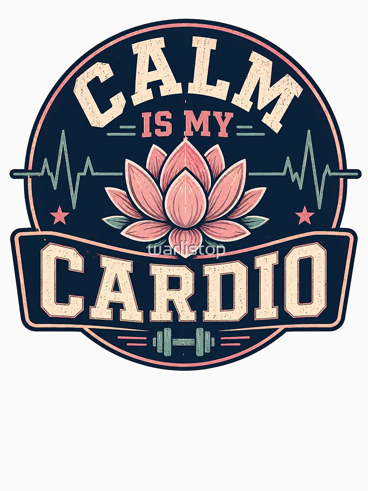 Calm Is My Cardio – Vintage Wellness Athlete Badge by warlistop