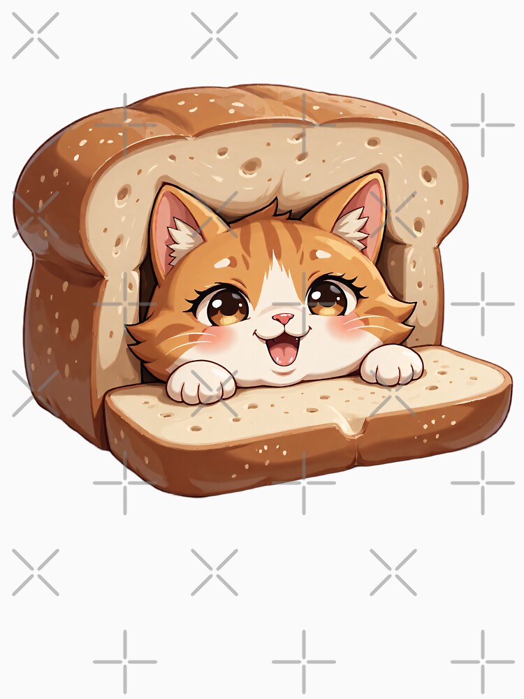 Adorable Cat in Loaf of Bread by Woo's Crazy Shop