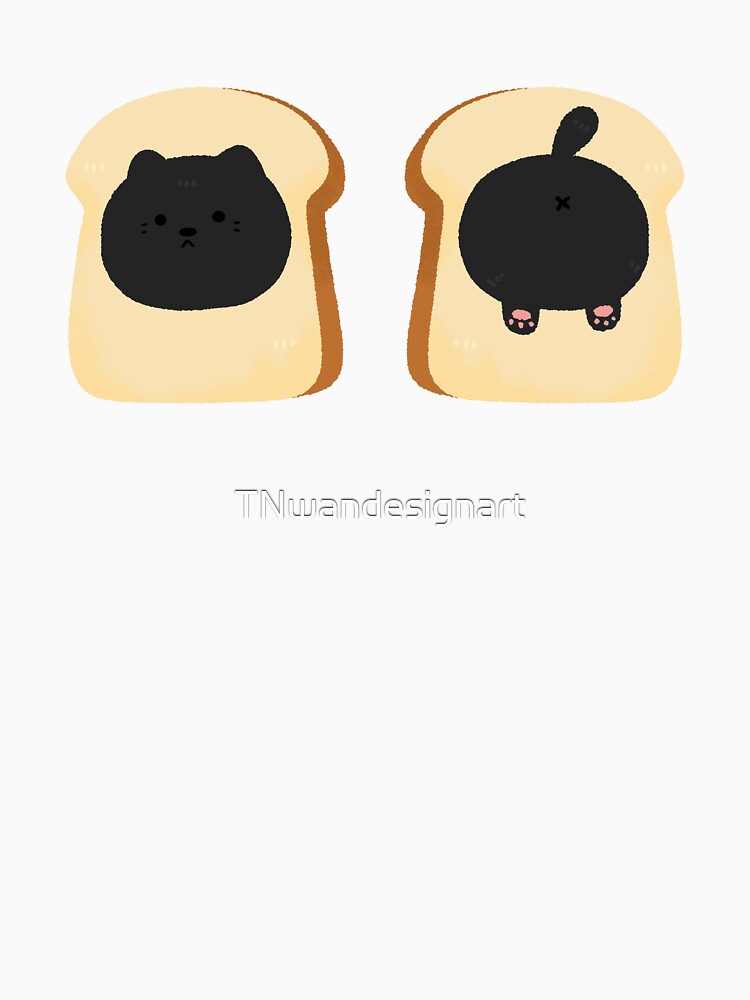 bun black cat Kitten Lover Funny Bread Baker by TNwandesignart