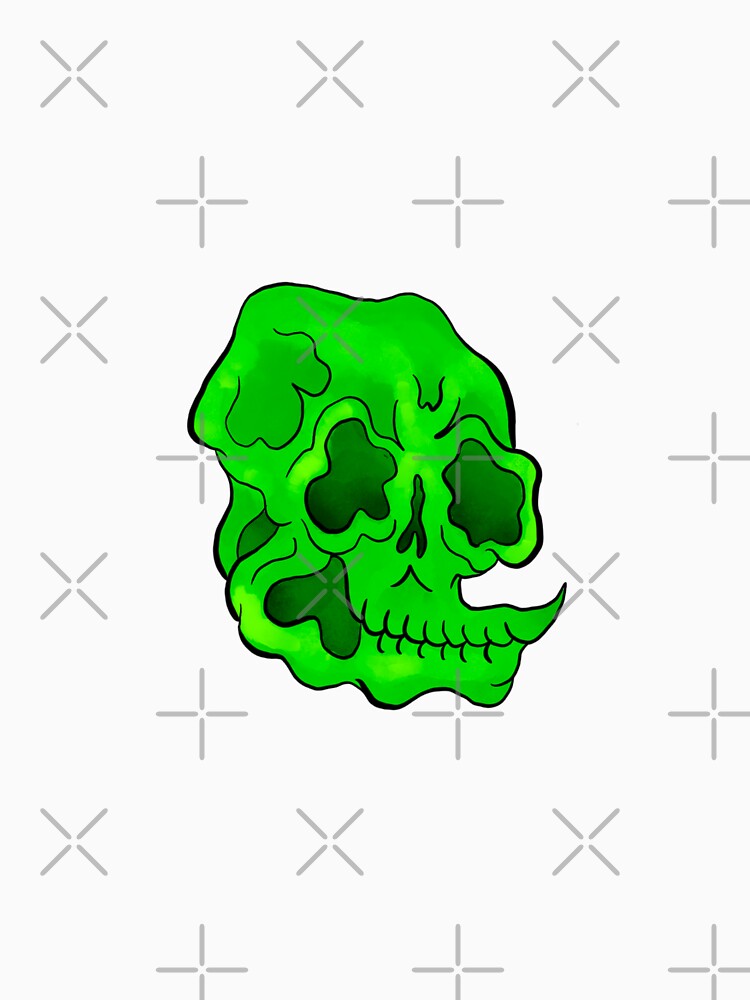 Green Japanese Skull by BrokenC0mb