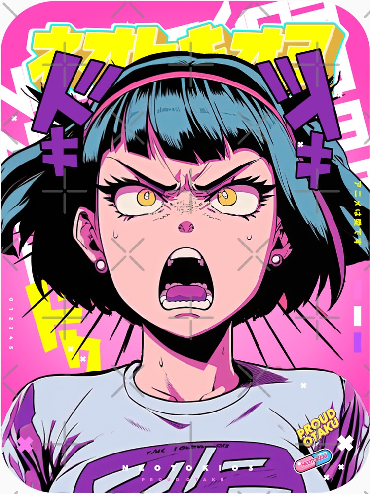 ANGRY TSUNDERE WANTS TO BEAT YOU UP - ANIME MANGA OTAKU STYLE by otakumerch9