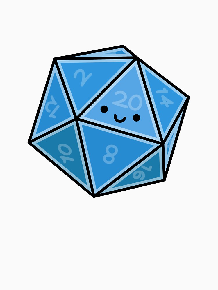 Cute DND Dice by SideQuestDoodles