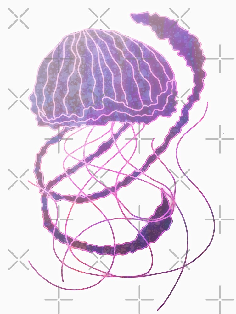 Purple Jellyfish (Transparent Background) by CadenceLG