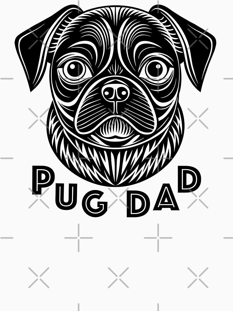 Pug dad t-shirt by ViiivaaDesignS