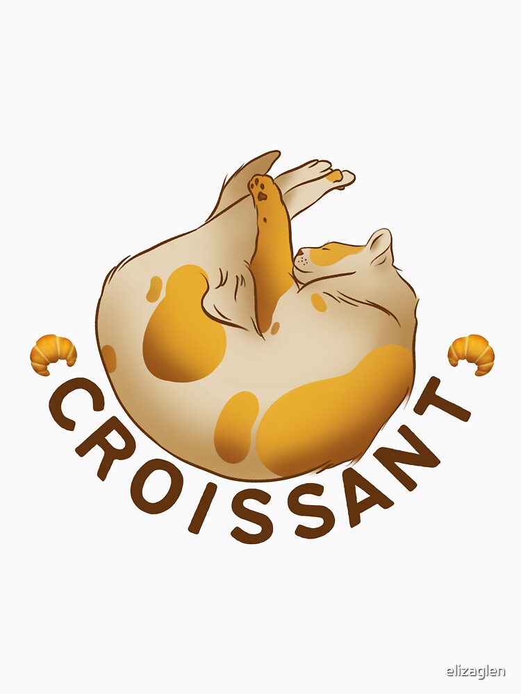 cat croissant by elizaglen