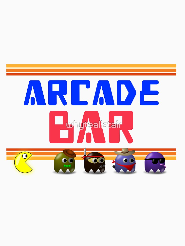 Arcade Bar - Retro Gaming T-Shirt by whytealistair