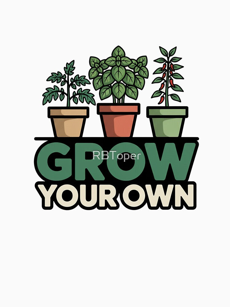 "Trendy Grow Plants T-Shirt – Urban Jungle Botanical Design" by RBToper
