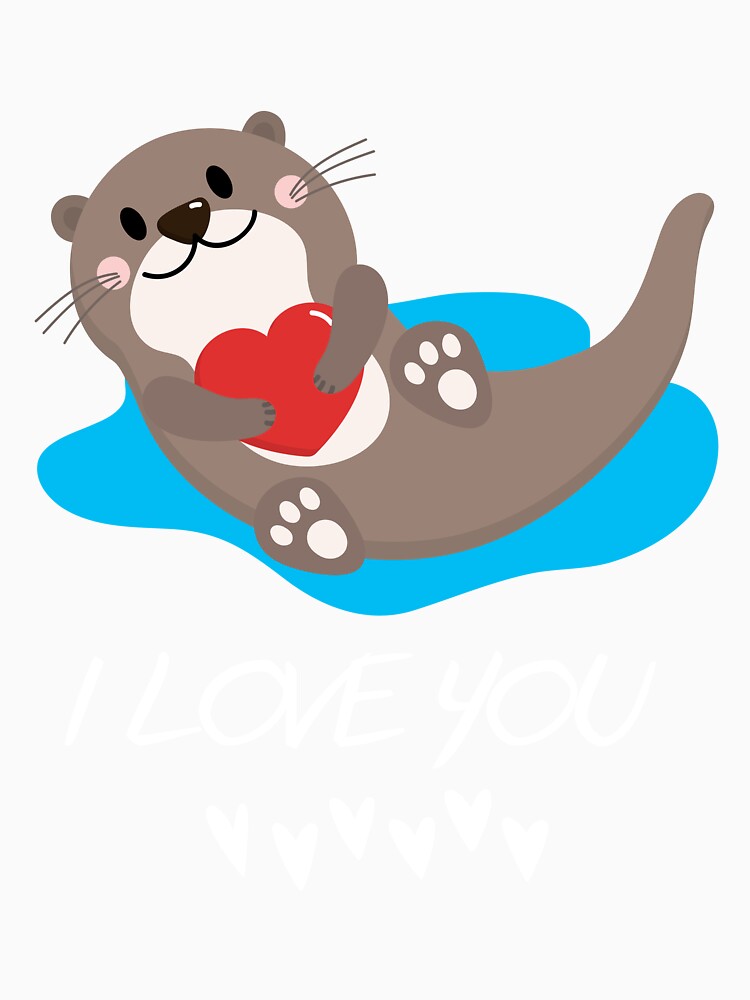 Significant Otters greetings card by Dailyanimal