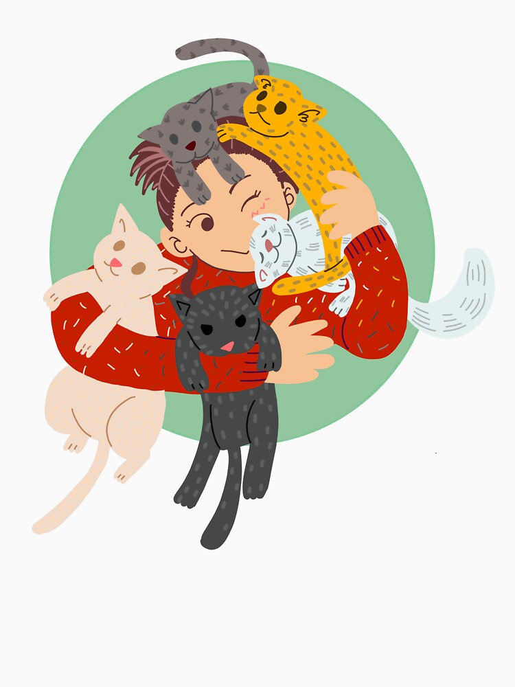 Feline Frenzy: Cat Mom and Her Fabulous Babes by LuluDoodles-