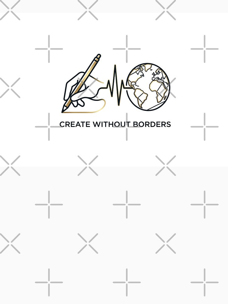 Create Without Borders - Minimalist Artist Logo Design by VibeDesignAI