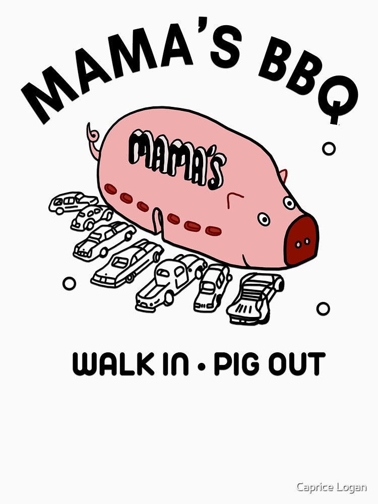 Mama's BBQ - Always Sunny In Philadelphia - Walk In Pig Out by Caprice Logan