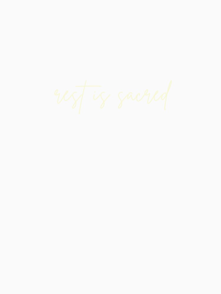 Rest Is Sacred Minimalist Quote Shirt by Stillpath Co.
