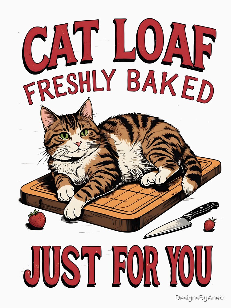 I Loaf You Cat Kitten Bread Freshly Baked Just For You by DesignsByAnett