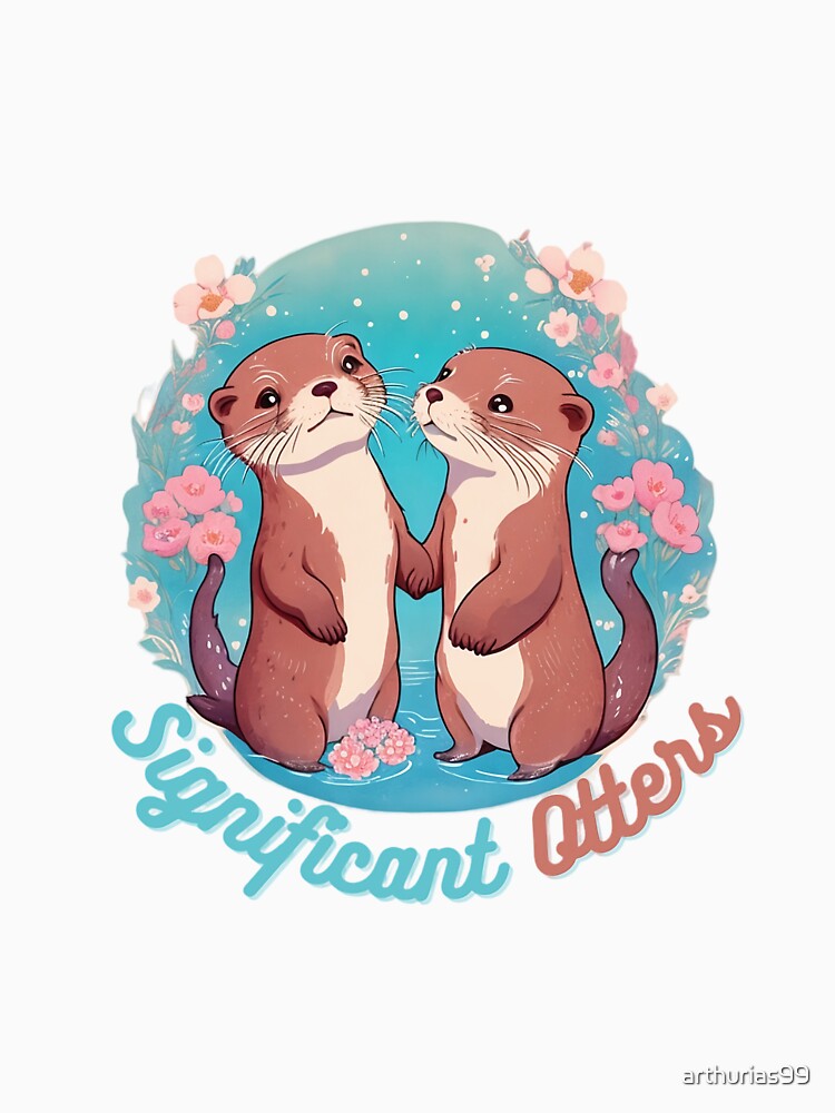 Otters Holding Hands, Significant Otters by arthurias99