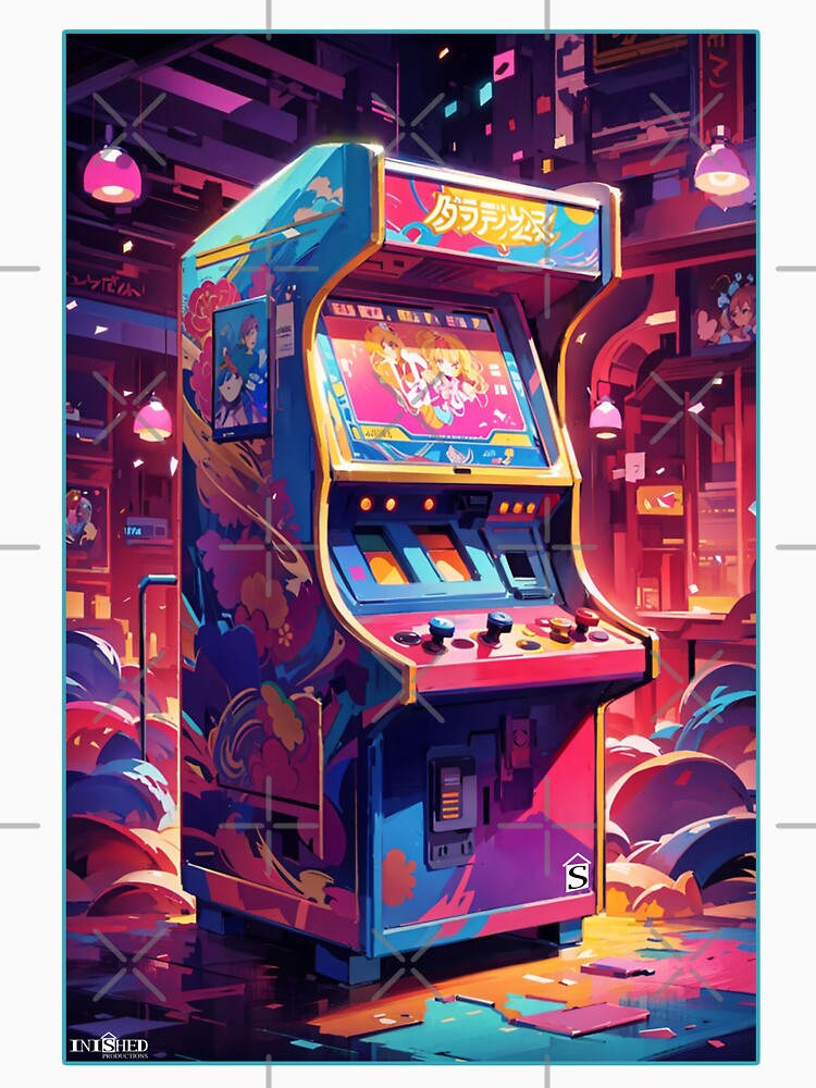 Retro Arcade Machine Artwork by Inished Productions