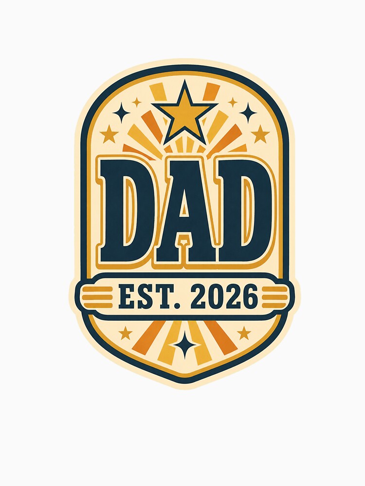 Dad Established 2026 Retro New Father Gift by Peak Pop Studio.