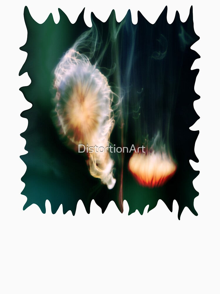 Jellyfish of the Blue-Green Electric Glow by DistortionArt