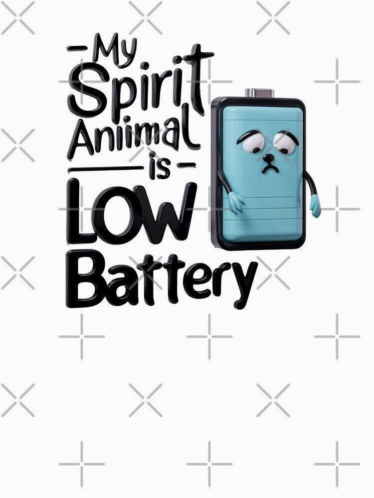 My Spirit Animal is LOW Battery by deluxedigital1