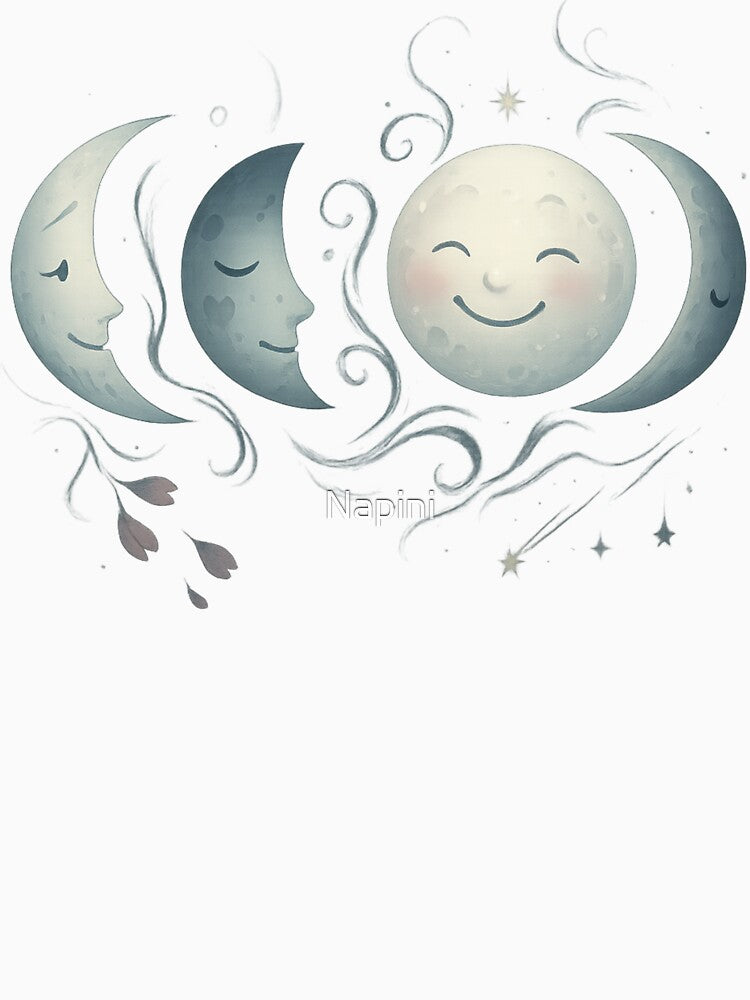 Moon Phase Moods – Emotional Lunar Art for Dreamers & Stargazers by Napini