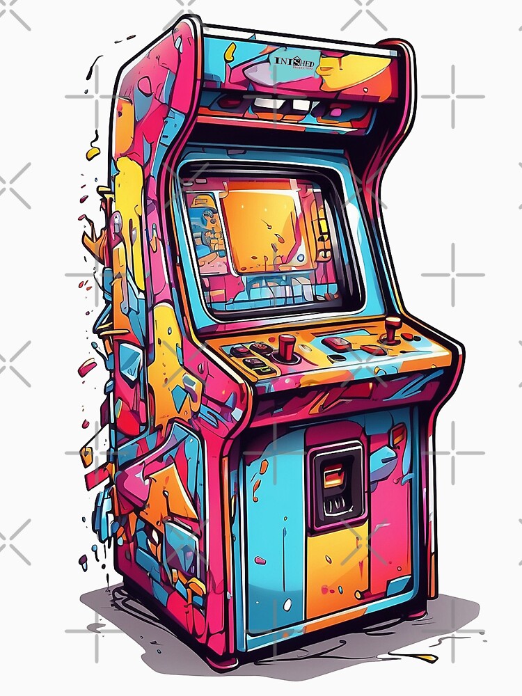Arcade Machine Graffiti Artwork by Inished Productions