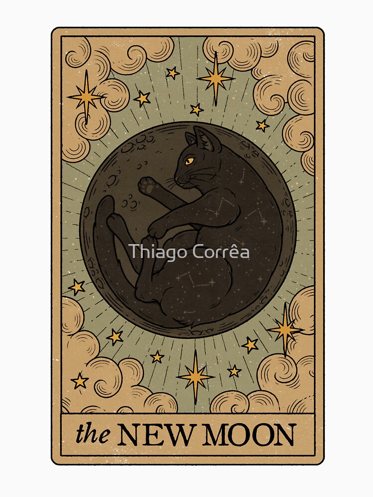 The New Moon - Lunar Cats by Thiago Corrêa