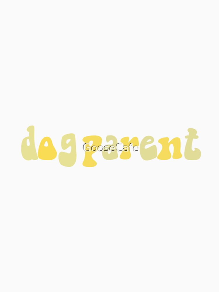 Dog Parent Groovy Yellow by GooseCafe