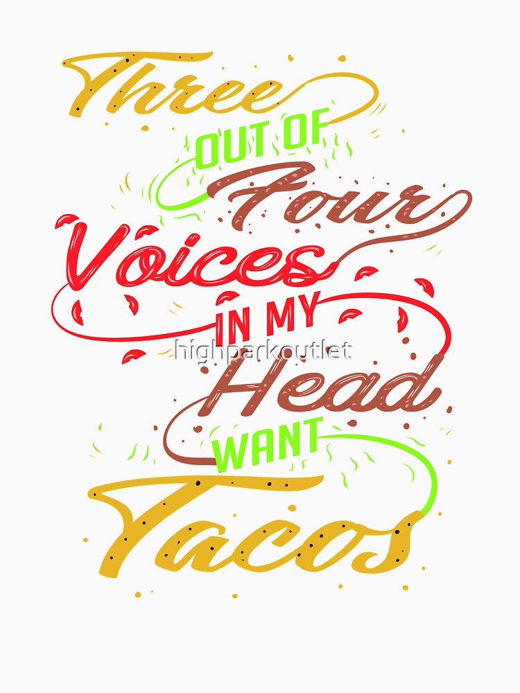 Funny Mexican Taco T-Shirt by highparkoutlet