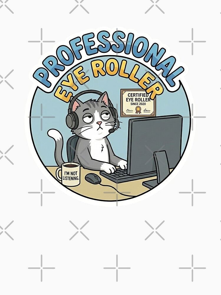 Nope Mug Office Cat - Funny Sarcastic World's Okayest Cat by Rengwear