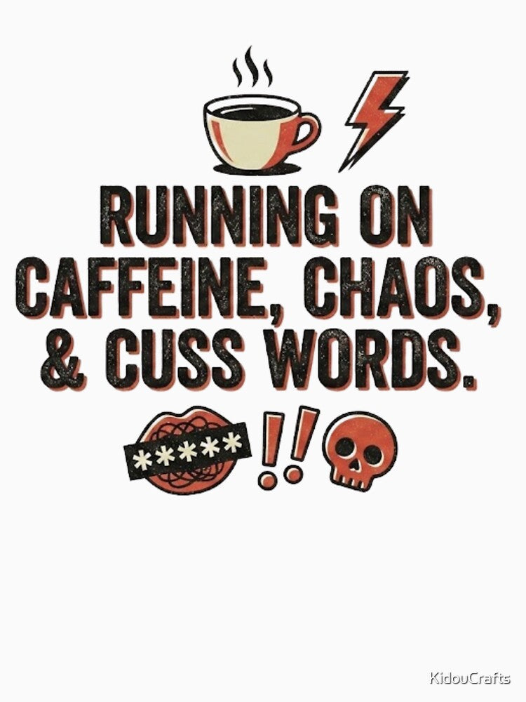 Running on caffeine, Chaos & Cuss Words by KidouCrafts