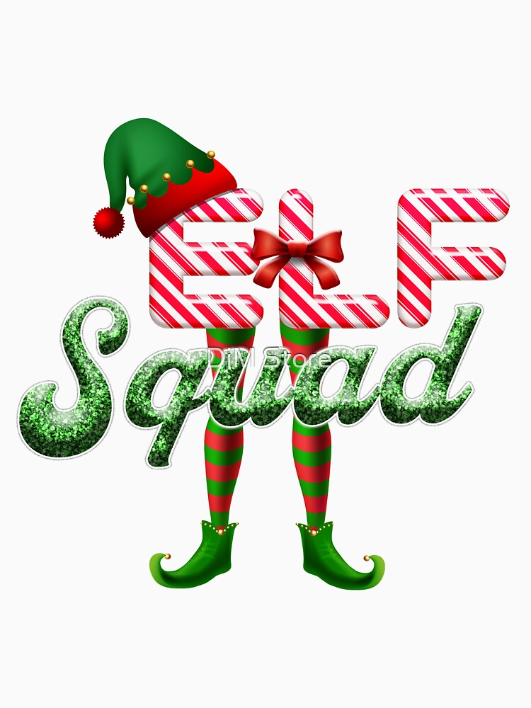Elf Squad Matching Family Christmas Mask Elf X mas Funny Santa Claus Merry Christmas Santa Squad Elves Christmas Tree Family Christmas Elf Gifts by DiM Store