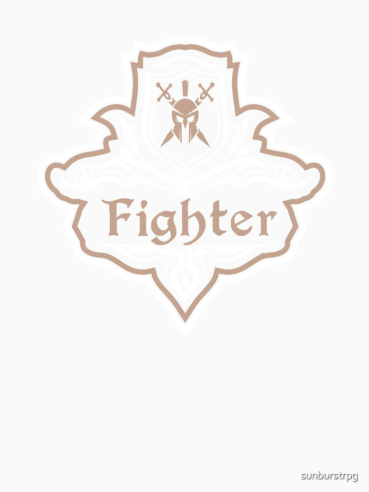 D&D Fighter Class | Dungeons and Dragons Fancy Emblem by sunburstrpg