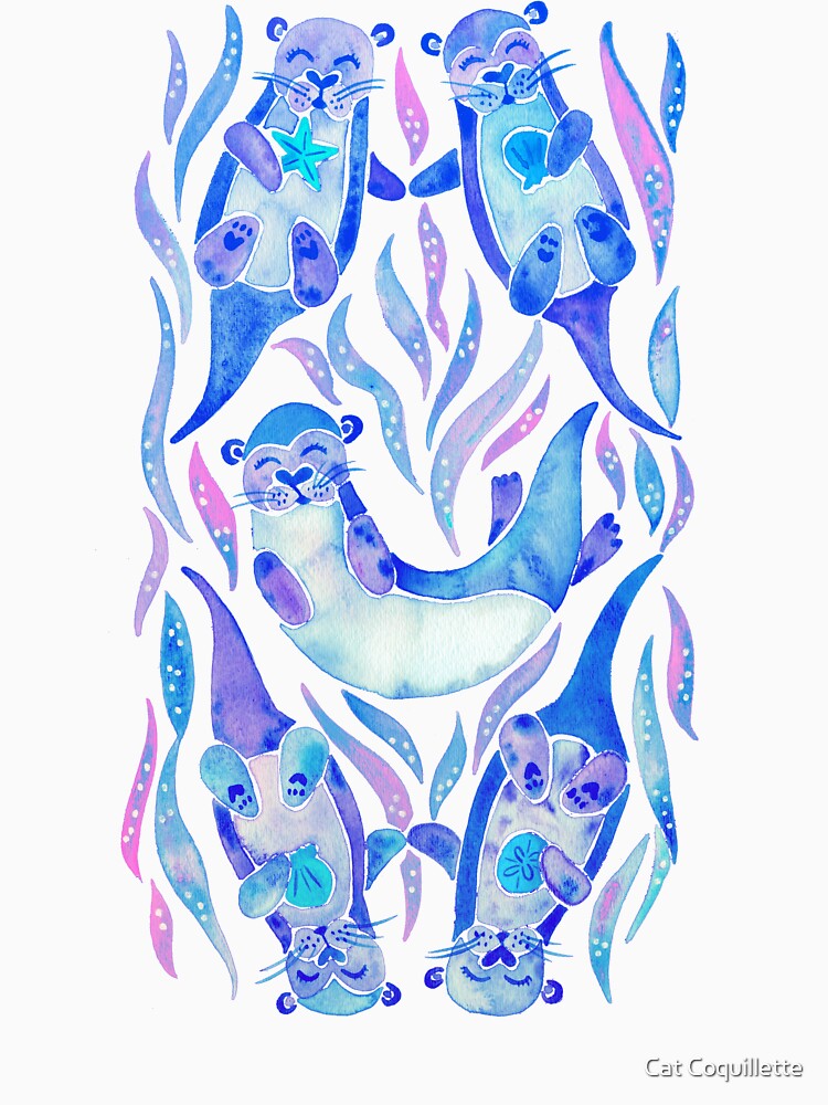 Five Otters – Indigo Ombré by Cat Coquillette