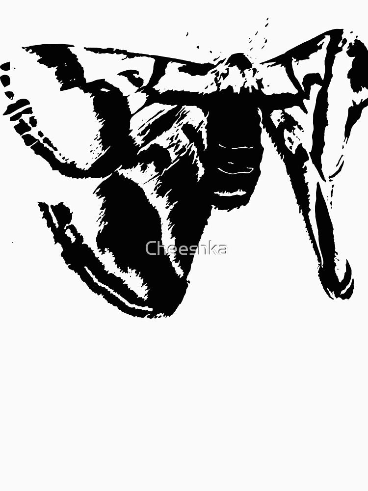Moth Print by Cheeshka
