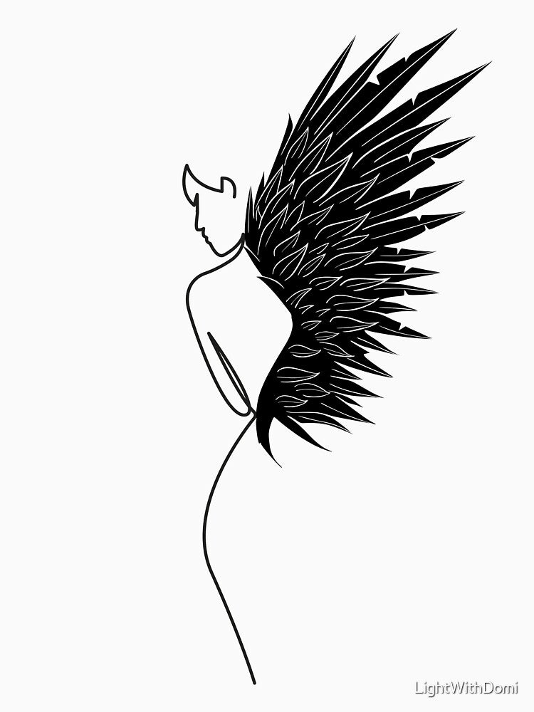 She Who Grew Wings in Silence by LightWithDomi