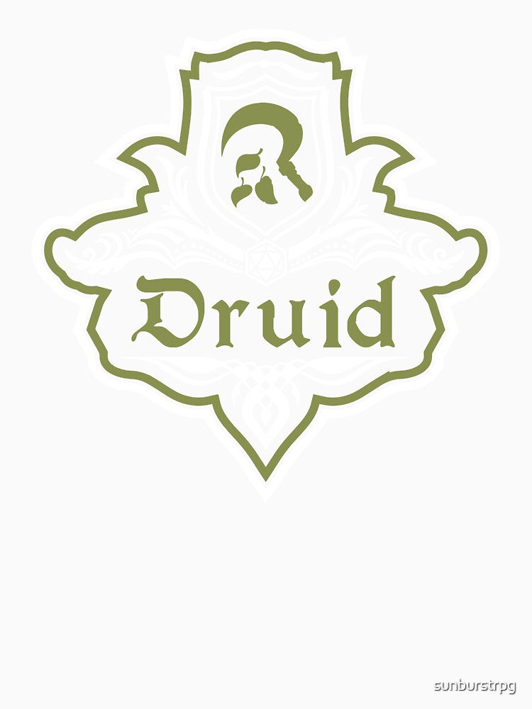 D&D Druid Class | Dungeons and Dragons Fancy Emblem by sunburstrpg