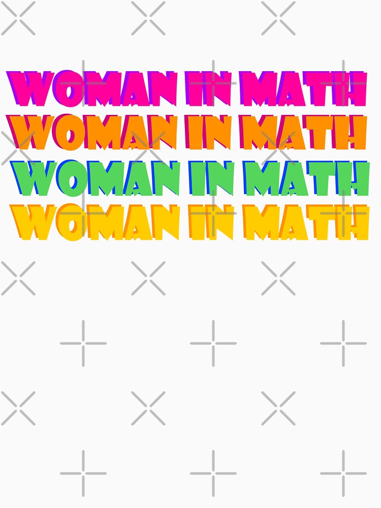 Woman in math word art by artbiome