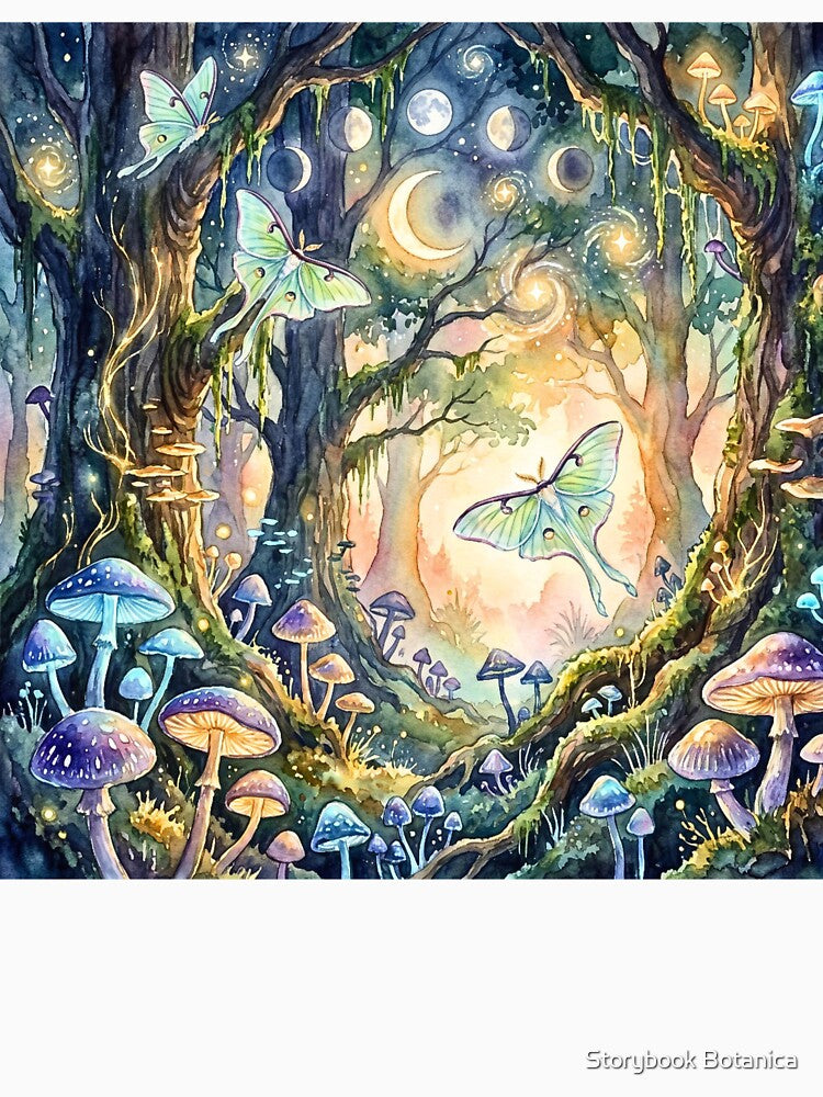 Celestial Fairy Mushroom Forest Dreams by Storybook Botanica