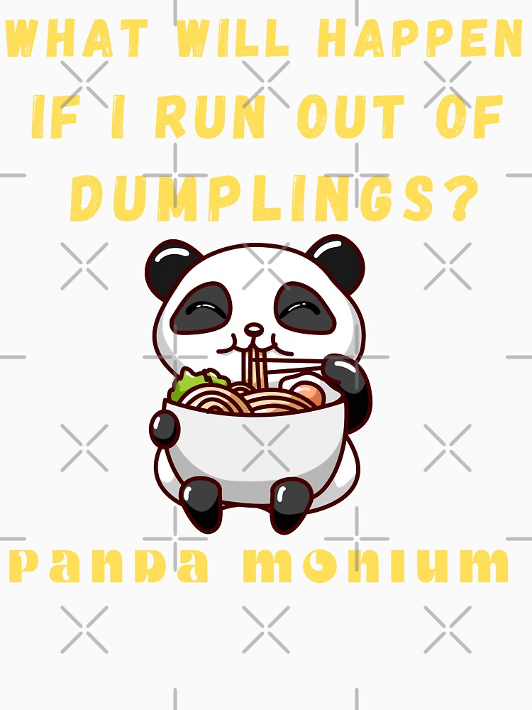 What Will Happen If I Run Out Of Dumplings? Cute Panda by artfartzzz