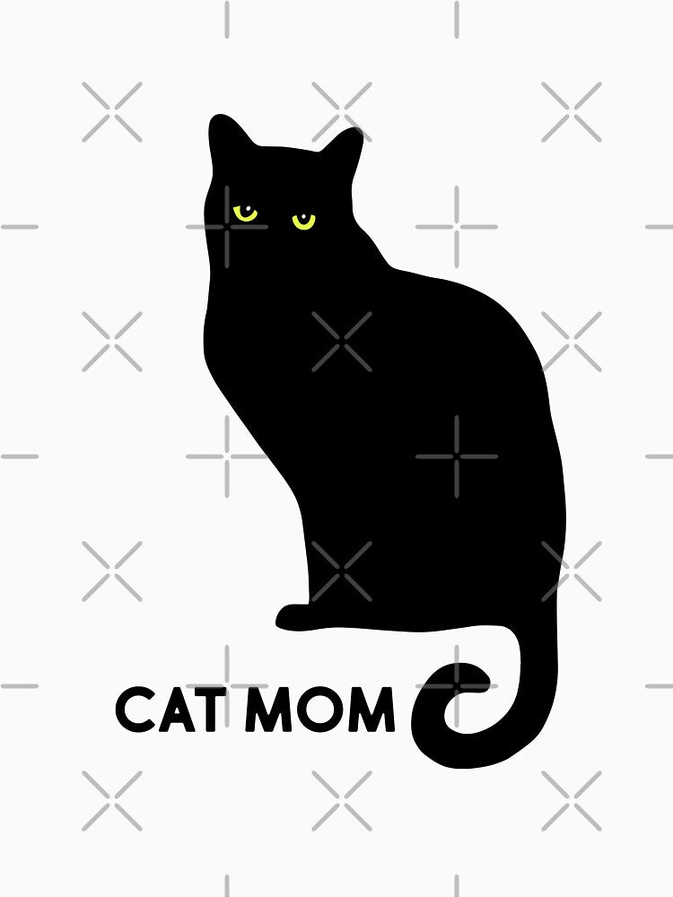 Cute Cat Mom Black Cat for Women, Girls, and Cat Lovers by Camille Woodward