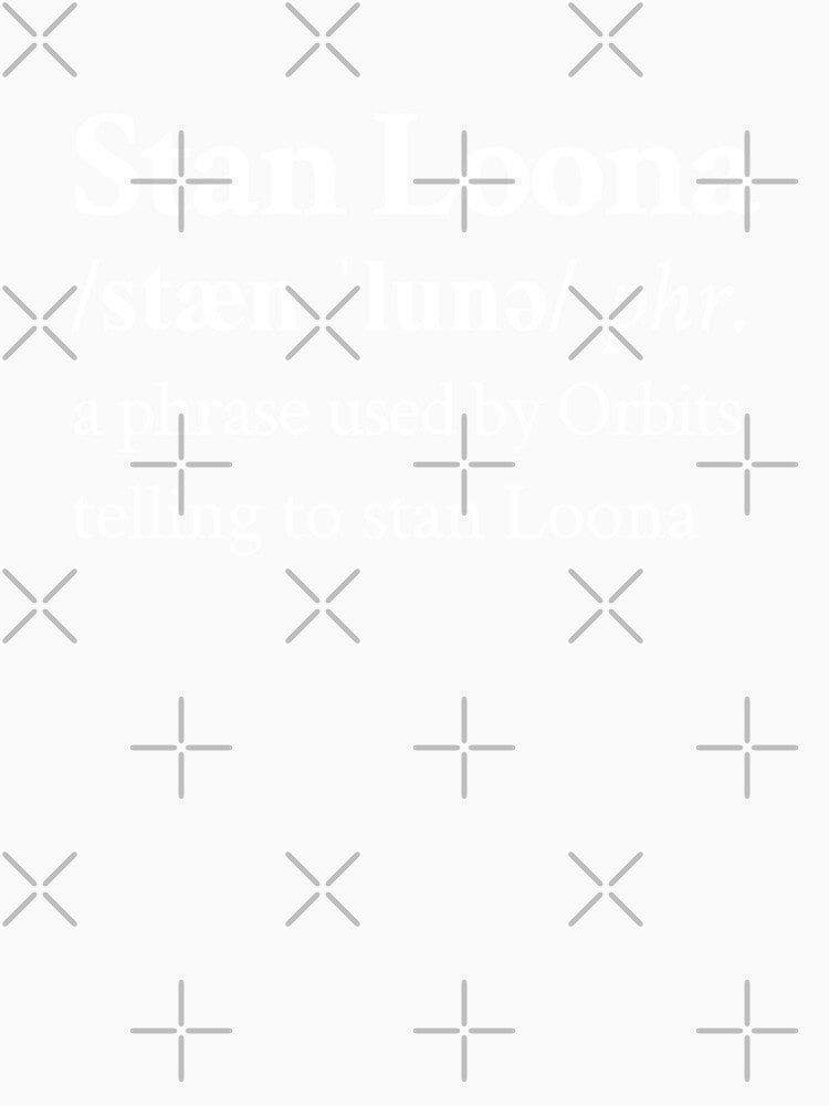 Stan Loona Aesthetic Kpop Fan Black by StickTheSong