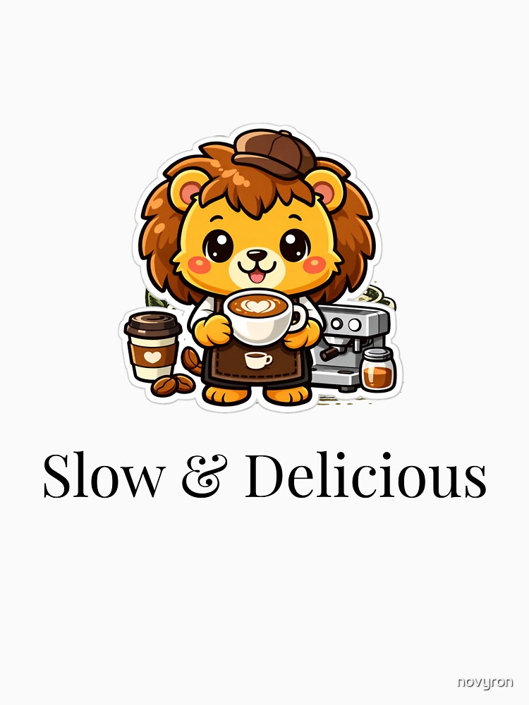 Cute Turtle Barista Brewing Coffee Illustration by novyron