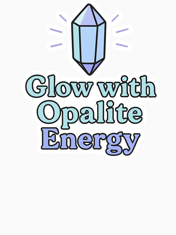 Glow with Opalite Energy – Crystal Aesthetic Design | Spiritual Calm Vibes Gift for Crystal Lovers by RedVista