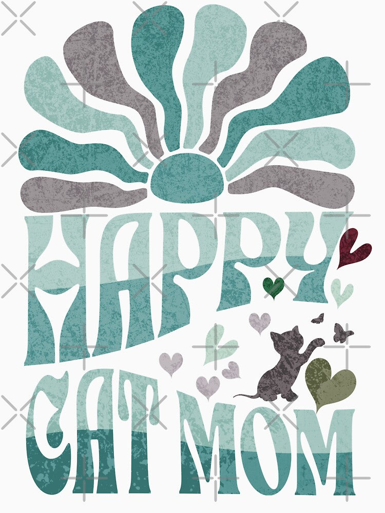 Happy Cat Mama - Embracing Motherhood, Cat Mom by Teez Haven