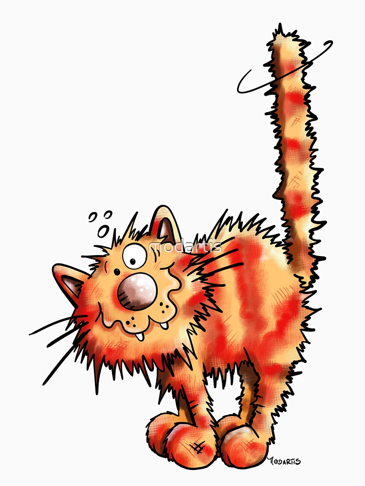 Crazy Red Cat by modartis